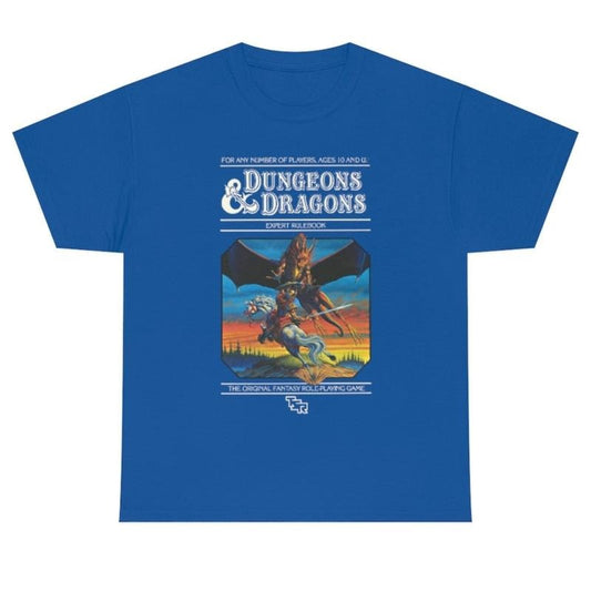 Dungeons and Dragons Blue Handbook T-Shirt, Unisex T-Shirt, For Men Women Menswear Top