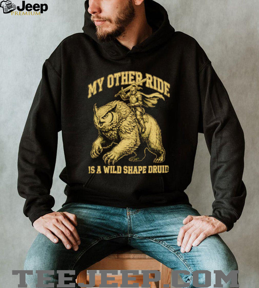 Dungeons and Dragons Owlbear My Other Ride Is A Wild Shape Druid Vintage Fantasy Men T Shirt