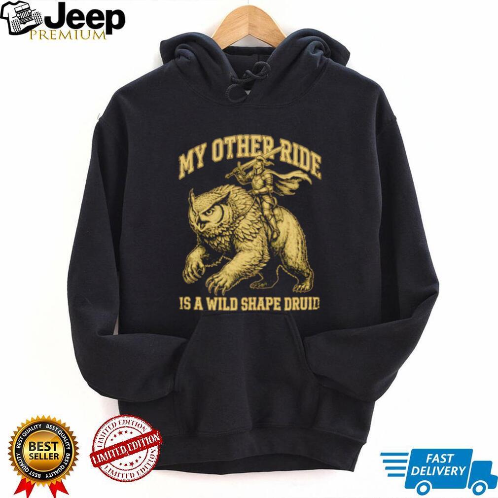 Dungeons and Dragons Owlbear My Other Ride Is A Wild Shape Druid Vintage Fantasy Men T Shirt