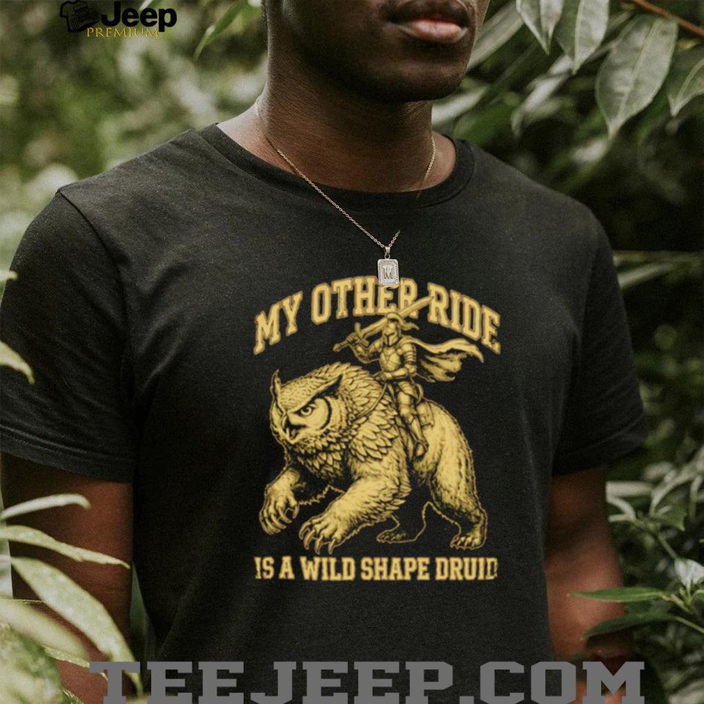 Dungeons and Dragons Owlbear My Other Ride Is A Wild Shape Druid Vintage Fantasy Men T Shirt