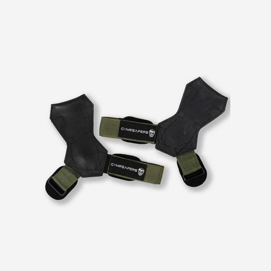 Durable GYMREAPERS Green Lifting Grips - Premium Quality Workouts