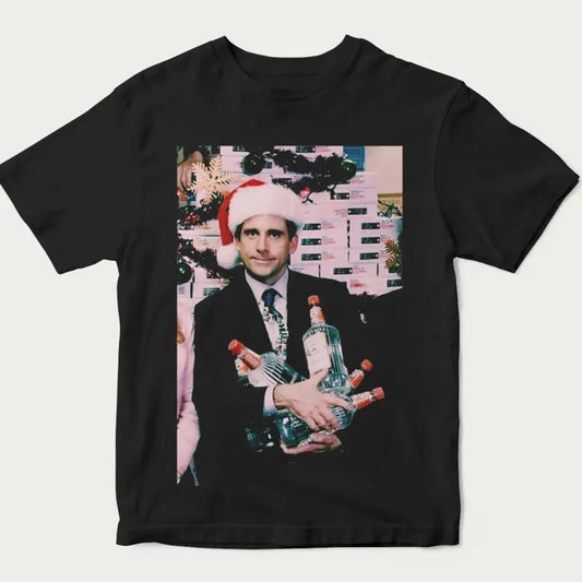 Dwight Michael Christmas Vintage T-Shirt, Funny Christmas Tee, Tv Series Shirt, The Office Steve Carell Tshirt