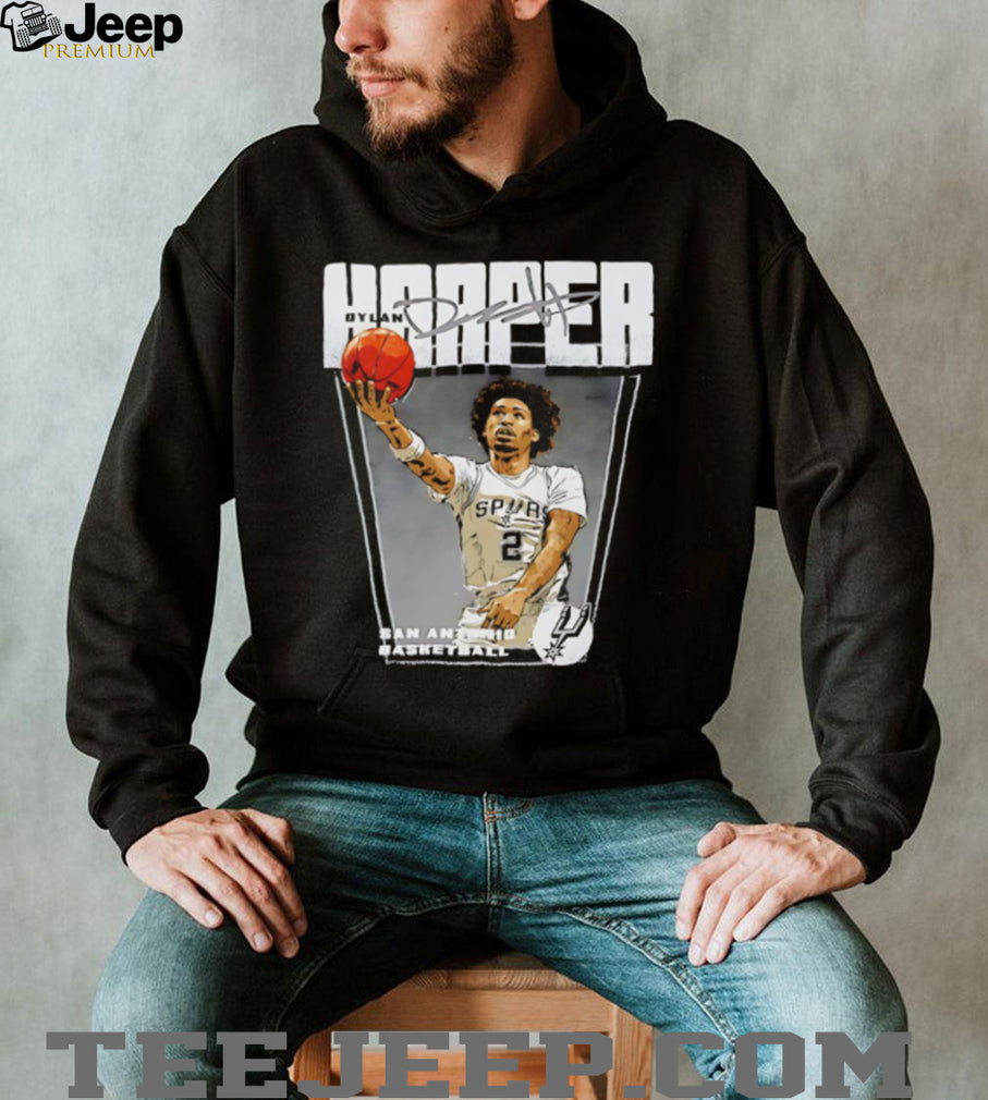Dylan Harper San Antonio Basketball Signature Vintage Style Graphic T Shirt