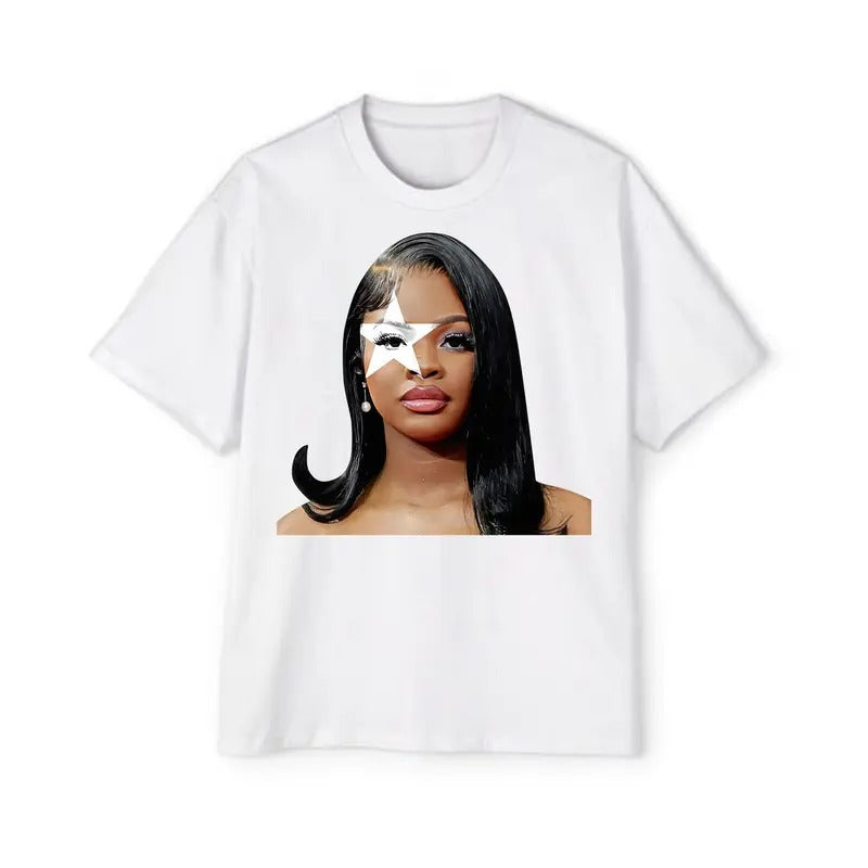 Dynamic Big Face Design on JT Girllll Tee Shirt for an Unforgettable Urban Style