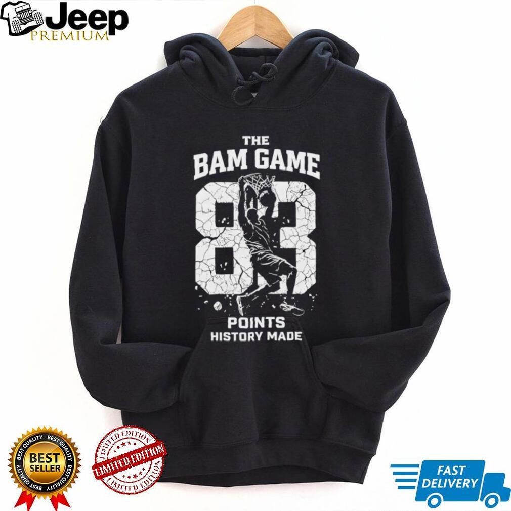 The Bam Game 83 Points History Made Miami Basketball T Shirt
