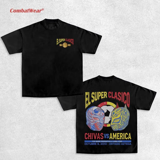 EL SUPER CLASICO TEE, Wrestling Tee, Wrestling Graphic Tee, Wrestler Shirt, Sports Shirt, Vintage Wresting Shirt, Wrestling Gift