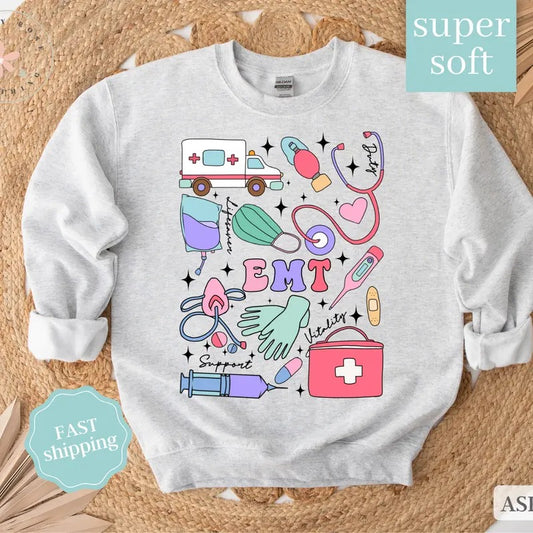 EMT Sweatshirt,  EMT Crewneck, Gift for EMT
