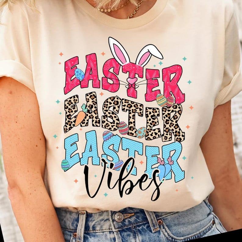 Easter Bunny T-shirt, Coquette, Happy Easter Day, Brushstroke, Girls Bunny Ears