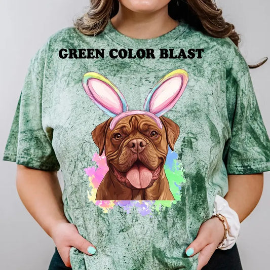 Easter Dogue De Bordeaux  Shirt ~ Unisex Apparel Relaxed Fit Printed In The USA Clothing Womenswear Casual Comfort Cotton