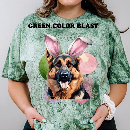 Easter German Shepherd Shirt ~ Unisex Apparel Relaxed Fit Printed In The USA Clothing Womenswear Casual Comfort Cotton