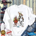 Easter Rodeo Cowboy and Bunny Horses Western T Shirt