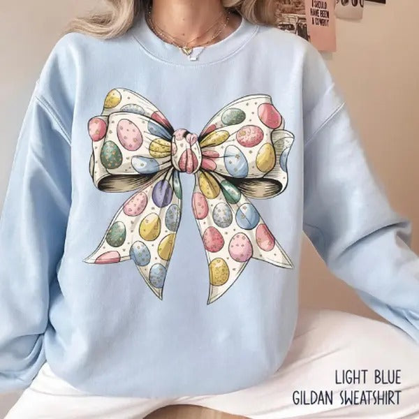 Easter Shirt, Happy Easter Sweatshirt, Coquette Easter Shirts, Easter Shirt for Kids, Easter T Shirt for Womenstyle{n002}2