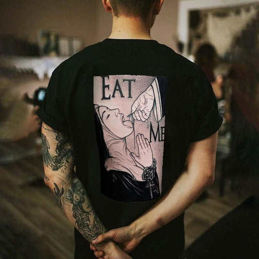 Eat Me Printed Men's T-shirt - Naughty Clothes Men