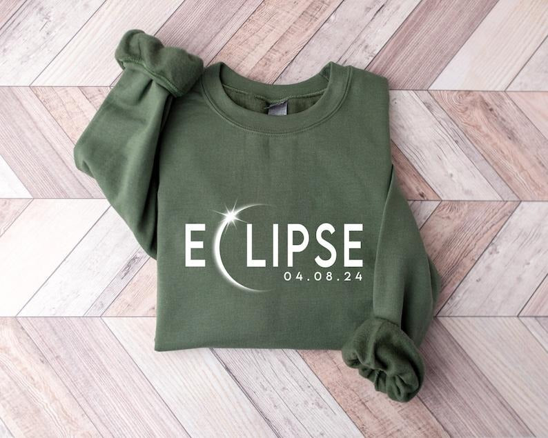 Eclipse 2024 Sweatshirt,Celestial Sweater,Eclipse Event 2024 Hoodie,Astronomy Lover,2024 Total Solar Eclipse April 8 Hoodie and Sweater; T-shirt