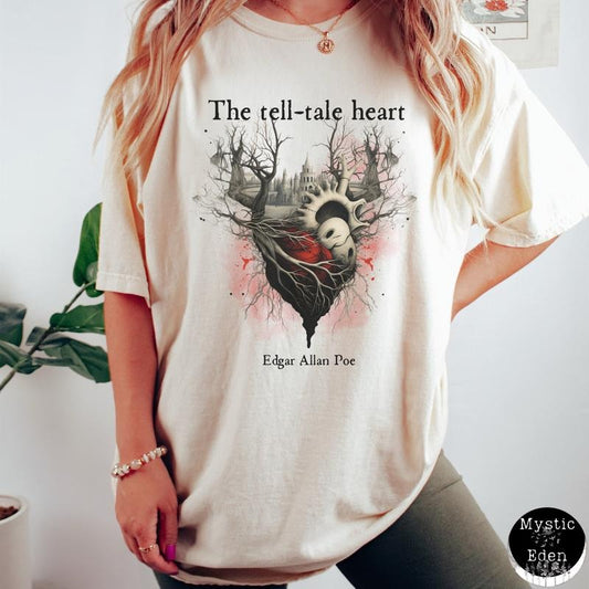 Edgar Allan Poe shirt Tell-Tale Heart shirt Dark Academia Shirt Poe TShirt Poet Shirt The Raven Bookish T-Shirt Poe Gift