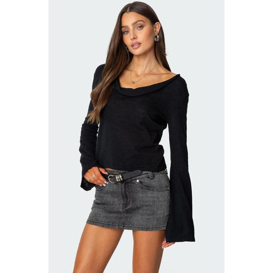 Edikted Women's Amira Cowl Neck Sweater