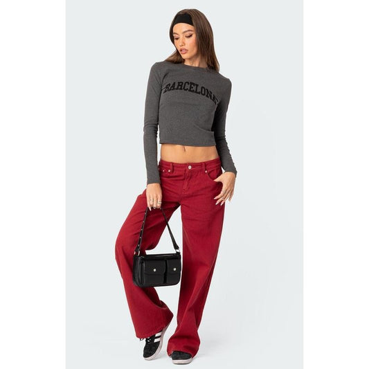 Edikted Women's Barcelona Long Sleeve T-Shirt