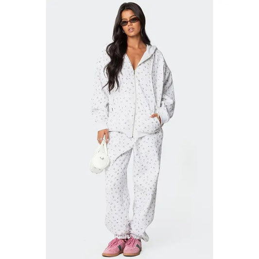 Edikted Women's Bouquet Oversized Sweatpants