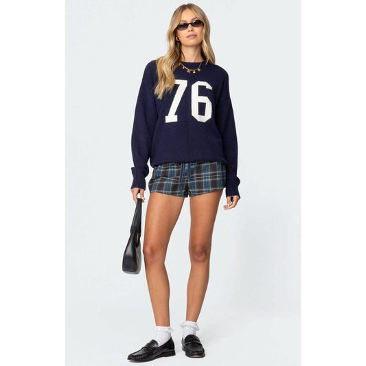 Edikted Women's Cabin Plaid Shorts