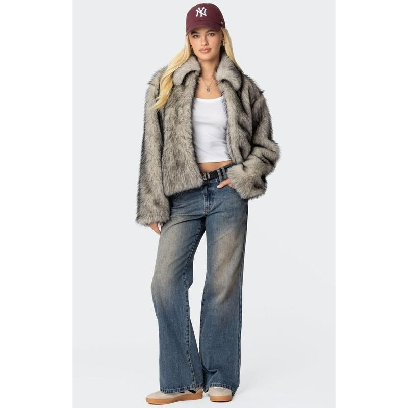 Edikted Women's Jesi Low Rise Washed Jeans