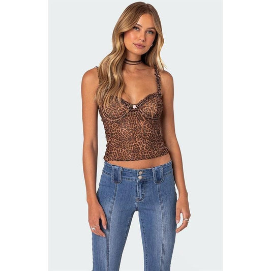 Edikted Women's Lidia Sheer Mesh Bra Topstyle{n002}2