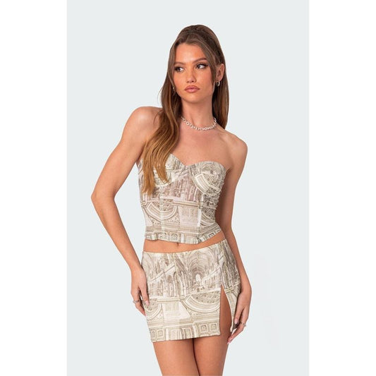 Edikted Women's Lionne Printed Corset