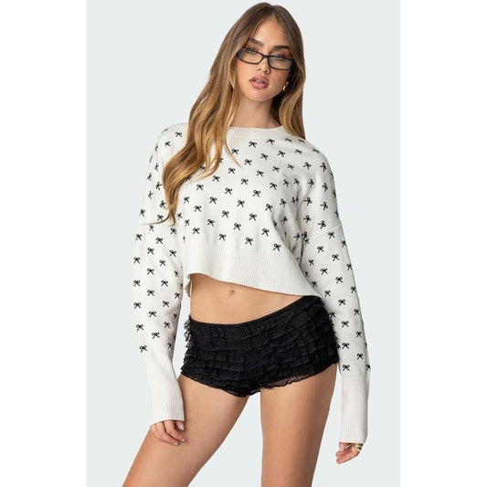 Edikted Women's Mayelle Bow Sweater