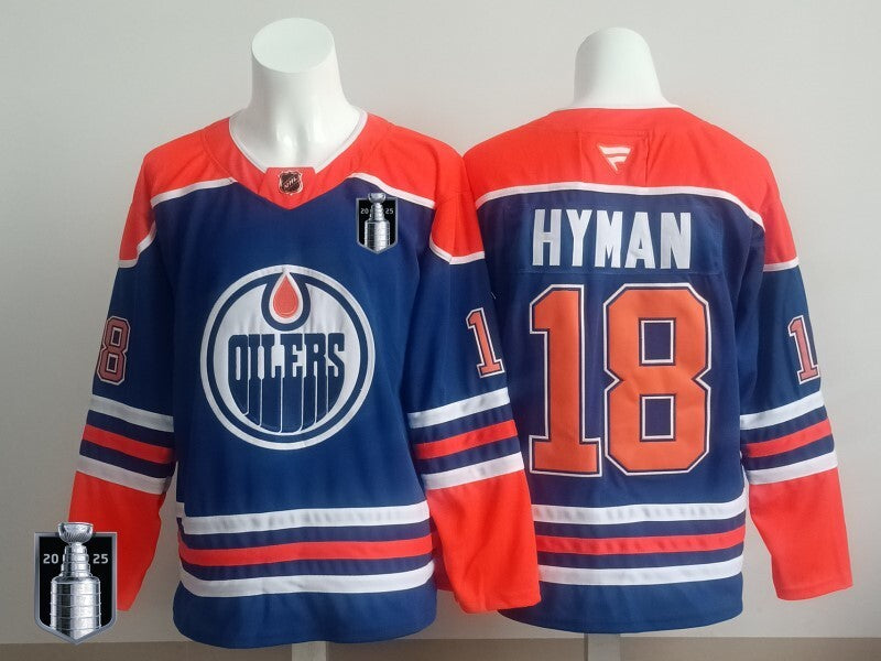 Edmonton Oilers #18 Zach Hyman Oilers Champion Edition Style 7