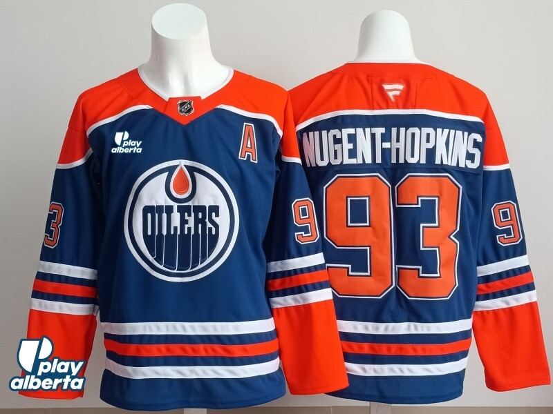Edmonton Oilers #93 Ryan Nugent-Hopkins Oilers Champion Edition Style 3