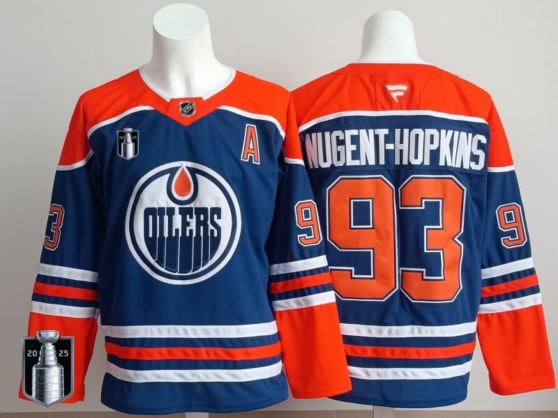 Edmonton Oilers #93 Ryan Nugent-Hopkins Oilers Champion Edition Style 4