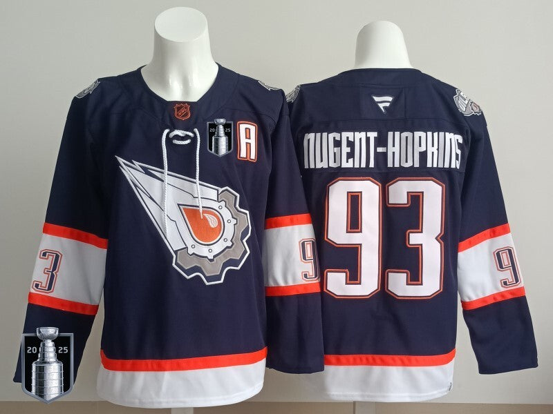 Edmonton Oilers #93 Ryan Nugent-Hopkins Oilers Champion Edition Style 9