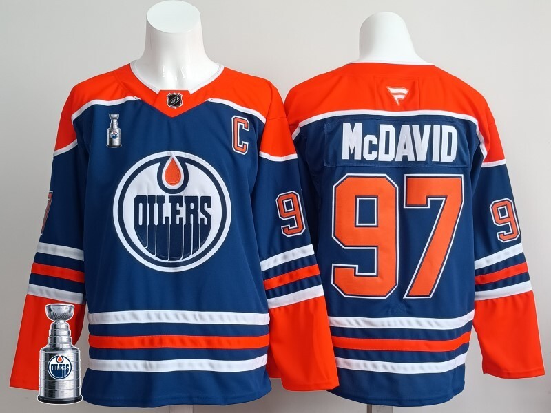 Edmonton Oilers #97 Connor McDavid Oilers Champion Edition Style 10