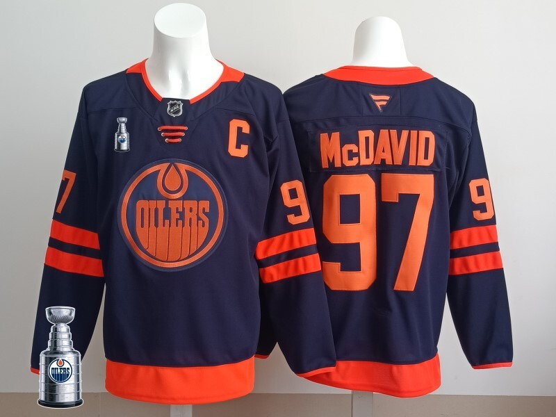 Edmonton Oilers #97 Connor McDavid Oilers Champion Edition Style 11