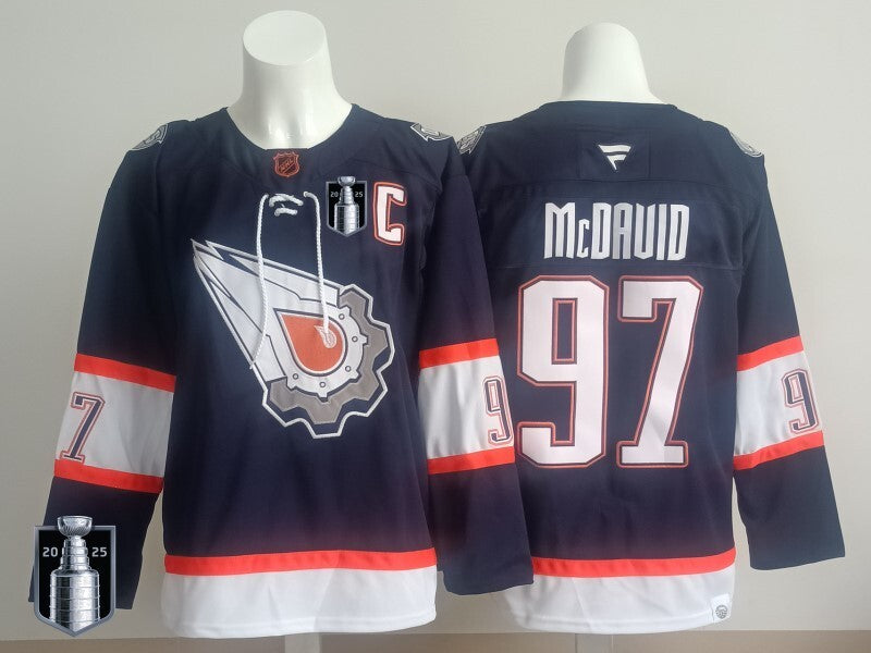 Edmonton Oilers #97 Connor McDavid Oilers Champion Edition Style 14