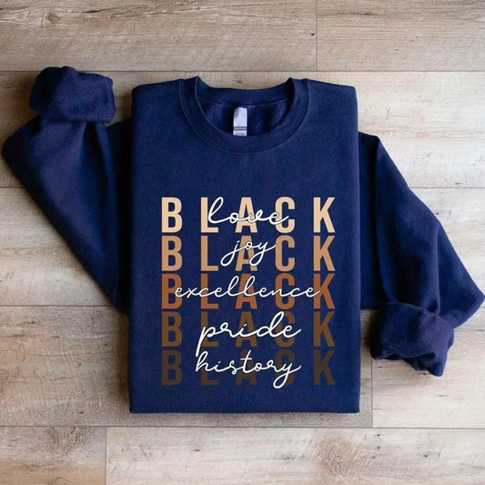 Educated Motivated Elevated Melanated Sweatshirt, Black History Shirt, Melanin Sweater, Black History Month Sweater, African American, Black Pride Tee