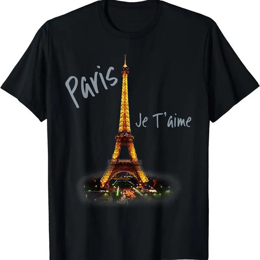 Eiffel Tower Paris French Vintage I Love Paris France T-Shirt | Unisex Cotton Tee Gifts