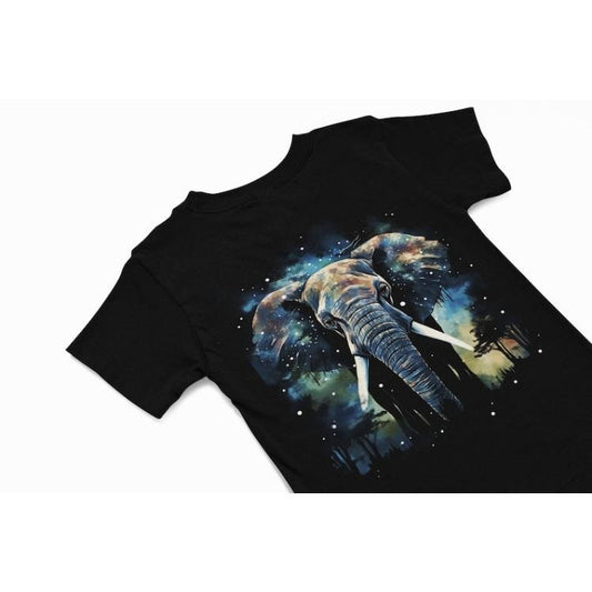 Elephant T-Shirt, Abstract elephant Graphic tee, African animal Tee, quirky animal Tee, Retro Tie Dye 70s style T-Shirt, Elephant lover gift Made in USA