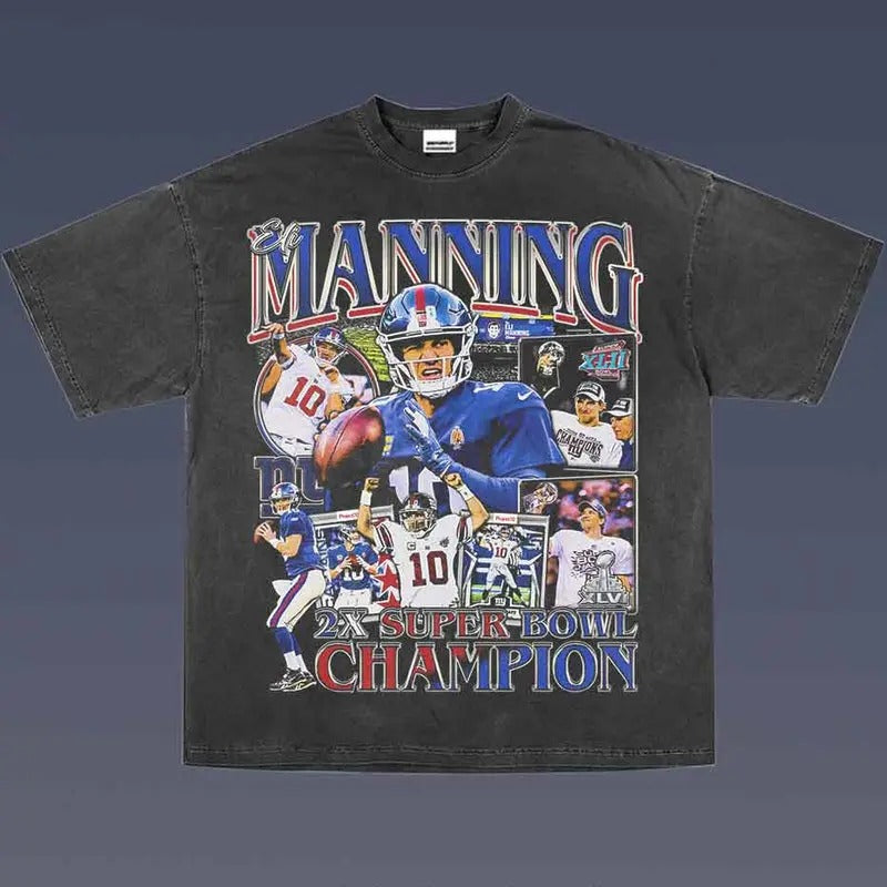 Eli Manning 1.4 VINTAGE TEE | AMERICAN FOOTBALL | GIFT FOR FAN