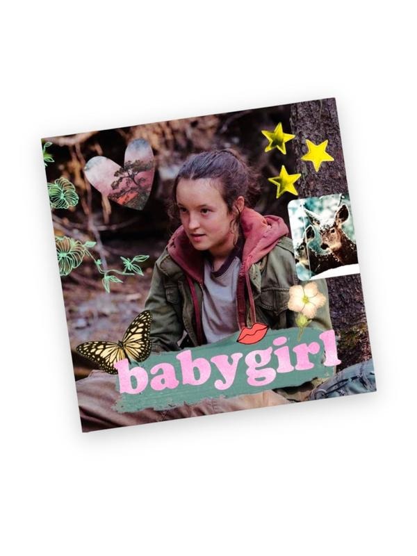 Ellie Last of Us Babygirl 3x3 inch Square Sticker
