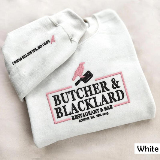 Embroidered and Printed Officially Licensed - Butcher & Blackbird Sweatshirt, Brynne Weaver, Smut Gift, Dark Romance, Booktok Merch Gifts for Readers