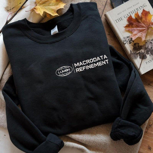 Embroidery Lumon Macrodata Refinement Sweatshirt, LUMON Tshirt, TV Show Inspired Sweatshirt, Unisex TV Series Lover Shirt, Macrodata Hoodie
