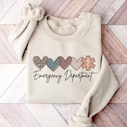 Emergency Department ER Nurse Sweatshirt, Emergency Nurse Sweatshirt, Emergency Room Nurse Shirt, Trauma Nurse ED Nurse Critical Care Tee