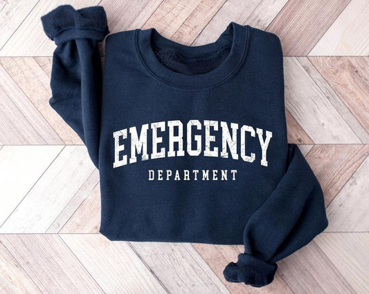 Emergency Department Nurse Sweatshirt, ER Nurse Sweater, Emergency Medicine Nurse Shirt, Emergency Nurse Shirt, Nursing Gifts