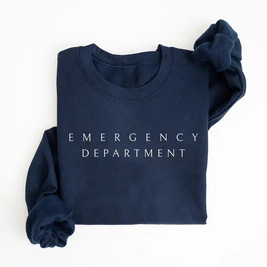 Emergency Department Sweatshirt, Emergency Dept Sweater, ED ER Emergency Room Doctor Staff Shirts, Nursing Student Tee, Nurse Week Gift Shirt, Nurse Shirt