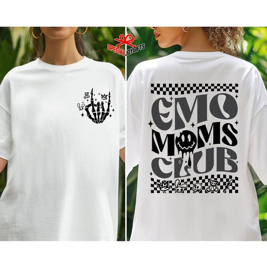 Emo Mom T-Shirt, Emo Moms Club Shirt, Emo Mom Gift, Elder Emo Mom Mothers Day Gift, Emo Gift, Gift For Emo Mom, Auntie Shirt Gift
