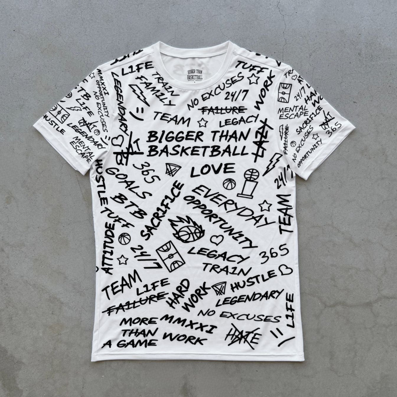 Emotions - Performance Compression T-Shirt - White