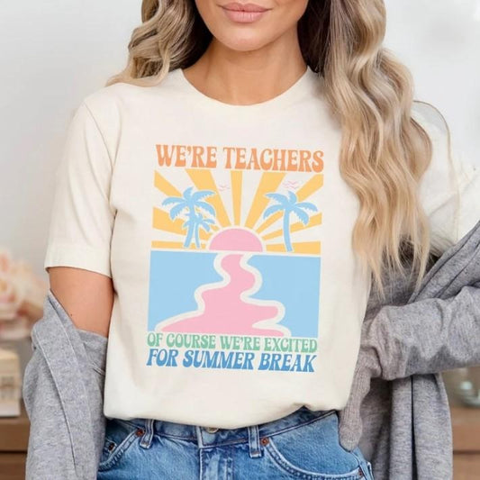 End of Year Teacher Shirt Last Day of School Teacher Graphic Shirt, Summer Shirt For Women Top Womenswear