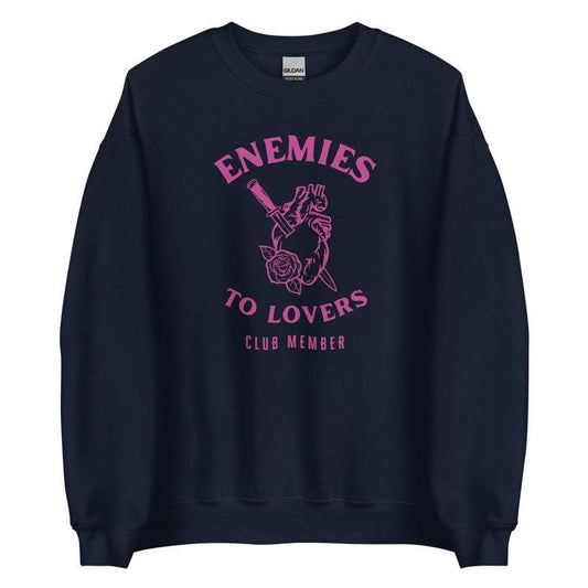 Enemies To Lovers Club Member Sweatshirt is the perfect Romance Book Gift for any Villain Lover