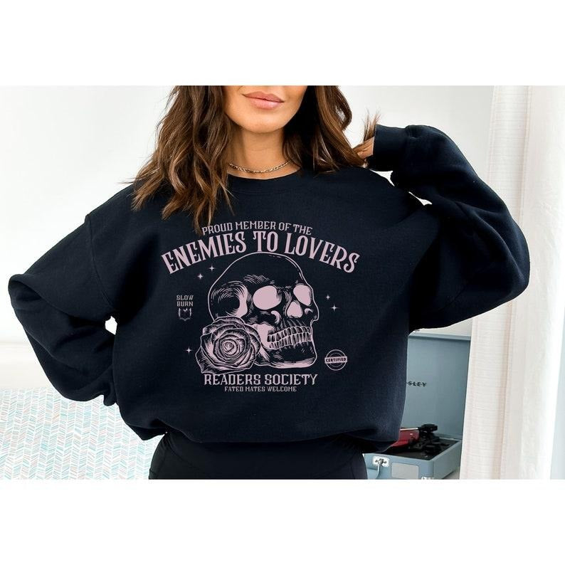 Enemies To Lovers Sweatshirt Book Trope Sweater Booklover Shirt Romantasy Reader Romantasy Morally Grey Shirt Smut Shirt Dark Romance Shirt