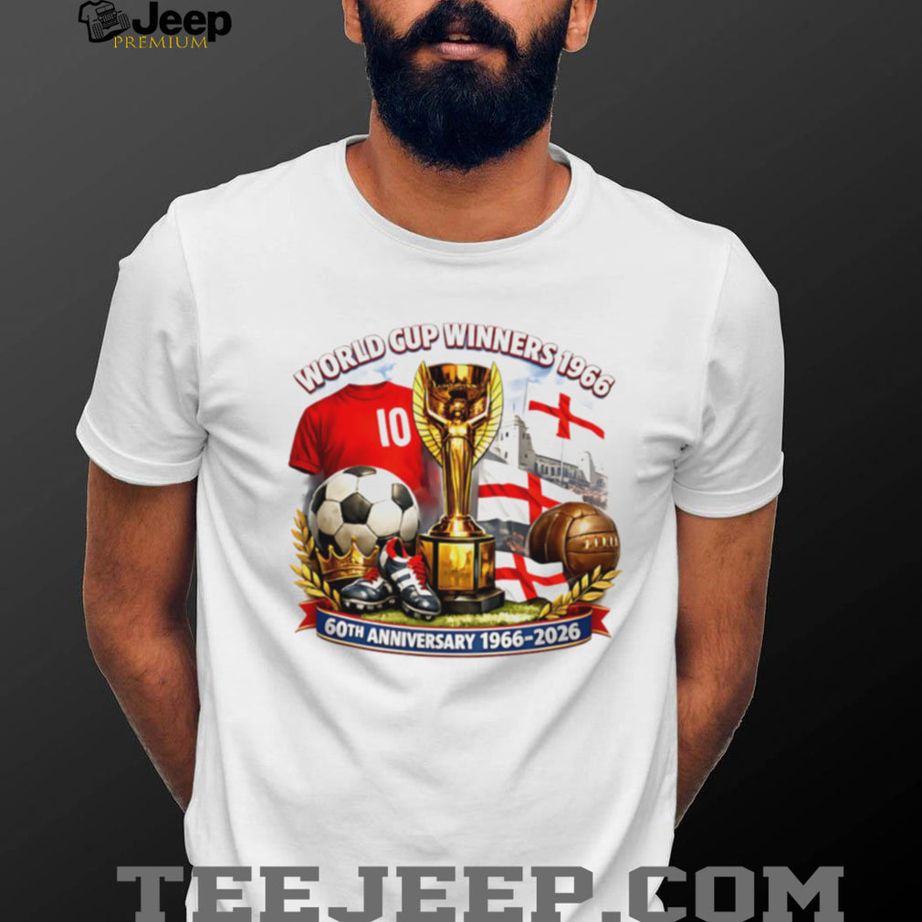 England 60th Anniversary 1966 2026 World Cup Winners Commemorative T Shirt